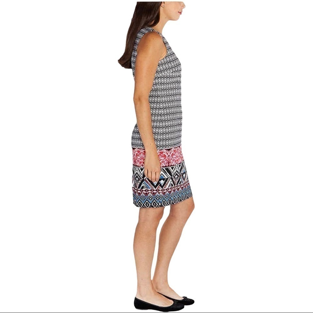 Mario Serrani Italy Printed Sleeveless Sheath Dress - Picture 3 of 16
